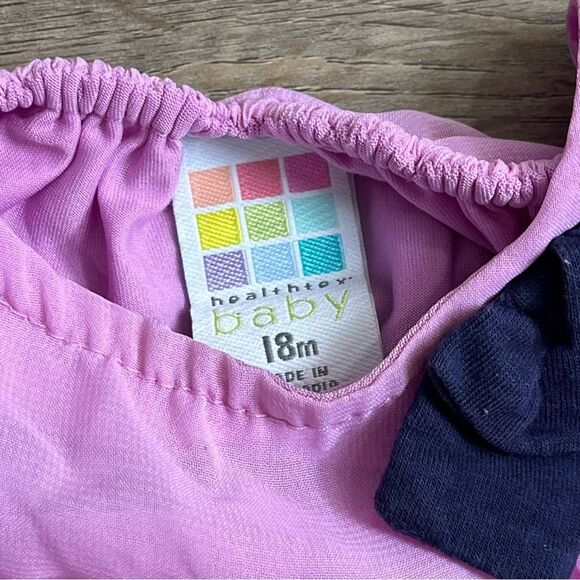 Healthtex Toddler Girl Purple Chiffon Long Sleeve Tunic Top Size 18M - Picture 7 of 8